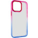 Чехол TPU+PC Fresh sip series для Apple iPhone 14 Pro (6.1") (Синий / Розовый)