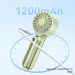 Купити Портативний вентилятор Usams ZB288 Handheld mini fan 1200 mAh (Green) на vchehle.ua