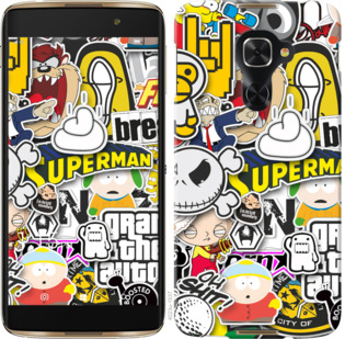 

Чохол Popular logos на Alcatel Idol 4 Pro 923638