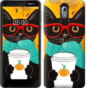 

Чехол Осенний кот для Nokia 3.1 669771