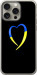 Чехол Жёлто-голубое сердце для iPhone 15 Pro Max
