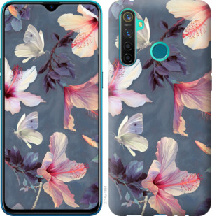 

Чехол Нарисованные цветы для Realme 5 Pro 918932