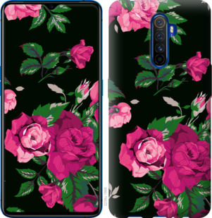 

Чохол Троянди на чорному тлі на Oppo Reno 2 920964
