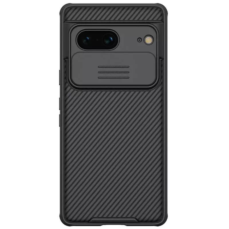 Карбоновая накладка Nillkin Camshield (шторка на камеру) для Google Pixel 7 (Черный / Black)