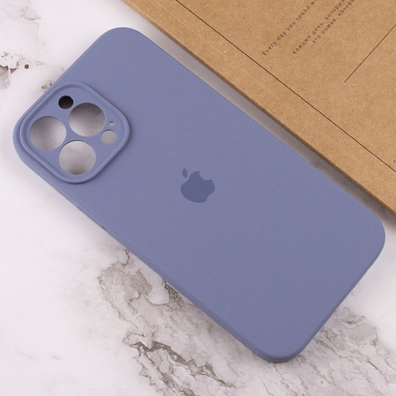 Чехол Silicone Case Full Camera Protective (AA) для Apple iPhone 14 Pro Max (6.7") (Серый / Lavender Gray) в магазине vchehle.ua