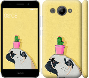 

Чохол Мопс з кактусом для Huawei Y3 (2017) 795835