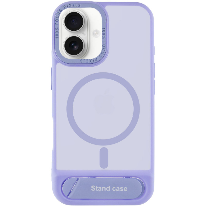 Фото TPU+PC чехол Stand case для Apple iPhone 16 (6.1") (Light blue) на vchehle.ua