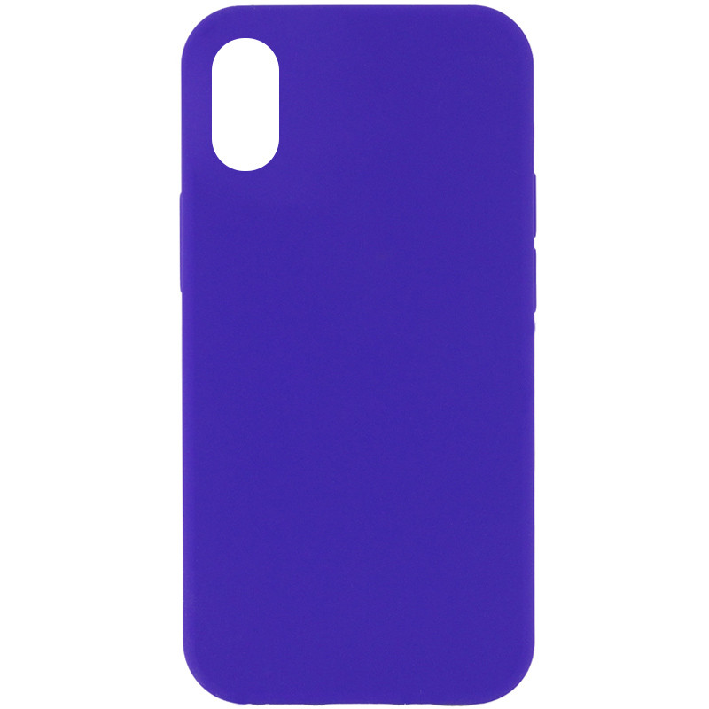 Чохол Silicone Case Full Protective (AA) NO LOGO на Apple iPhone XR (6.1") (Фіолетовий / Ultra Violet)
