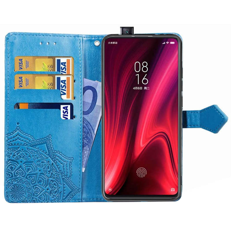 Кожаный чехол (книжка) Art Case с визитницей для Xiaomi Redmi K20 / K20 Pro / Mi9T / Mi9T Pro (Синий) в магазине vchehle.ua