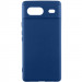 Чохол Silicone Cover Lakshmi Full Camera (AA) на Google Pixel 8a (Синій / Navy blue)