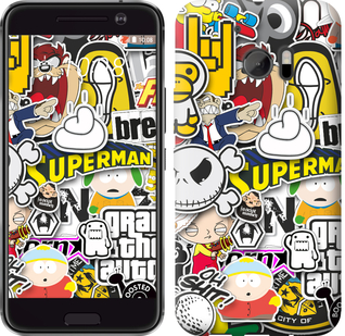 

Чехол Popular logos для HTC 10 627869