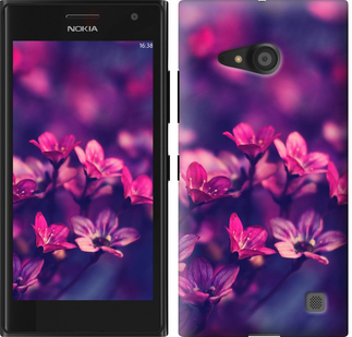 

Чехол Пурпурные цветы для Nokia Lumia 730 176804