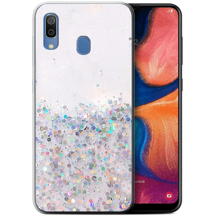 TPU чехол Star Glitter для Samsung Galaxy A20 / A30 в магазине vchehle.ua
