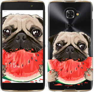 

Чохол Мопс і кавун на Alcatel Idol 4 Pro 923742