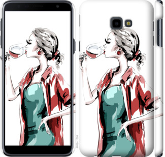 

Чехол Девушка с бокалом для Samsung Galaxy J4 Plus 2018 841391