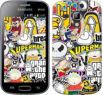 

Чехол Popular logos для Samsung Galaxy S Duos s7562 627794