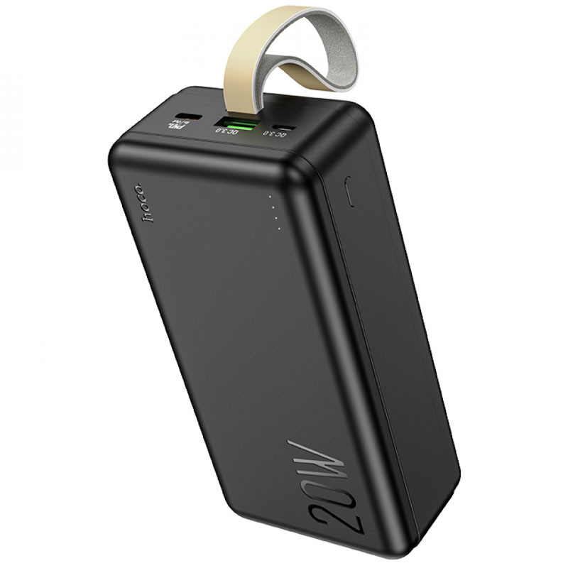 Фото Портативное ЗУ Power Bank Hoco J87B Tacker PD20W+QC3.0 30000 mAh (Black) на vchehle.ua