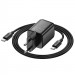 Фото СЗУ Hoco N53 Monsoon PD30W+QC3.0 (1USB-A/1C) + Type-C to Type-C (Black) в магазине vchehle.ua