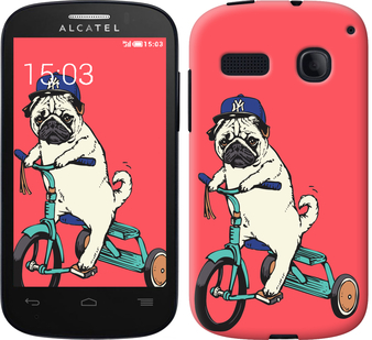 

Чохол Мопс на велосипеді на Alcatel One Touch Pop C3 4033D 658521