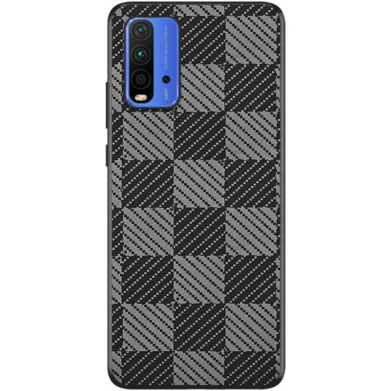 Чехол TPU+PC Grid для Xiaomi Redmi Note 9 4G / Redmi 9 Power / Redmi 9T (Cube)