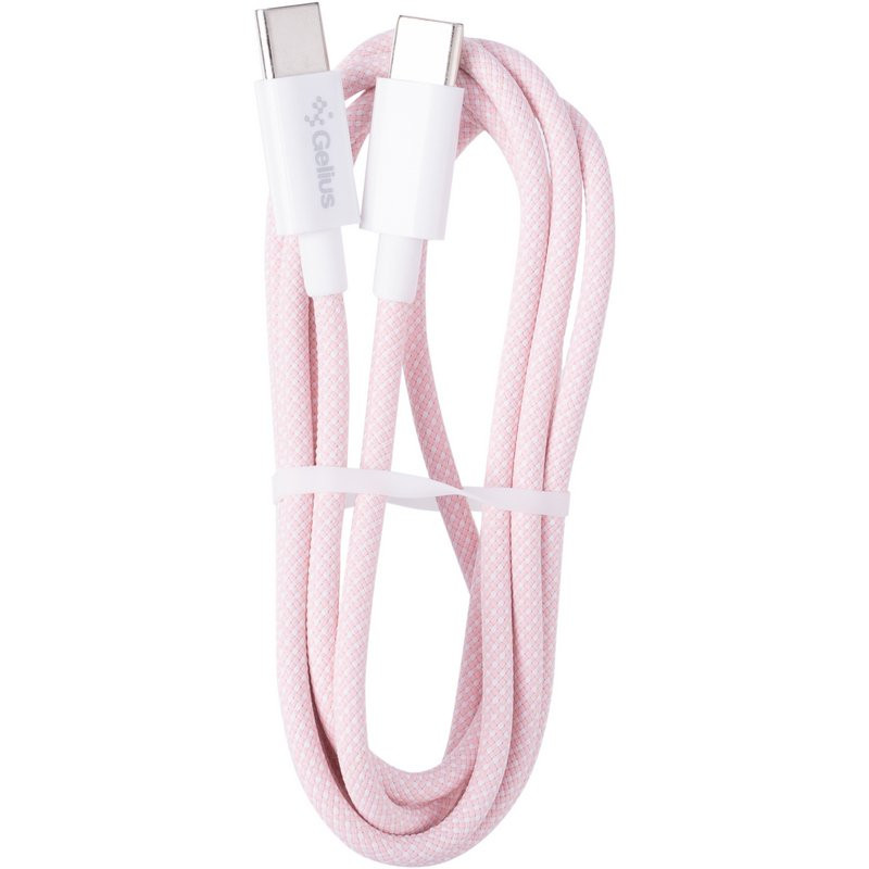Фото Дата кабель Gelius iCable GP-UCN010 Type-C to Type-C 60W (1.2m) (Pink) в магазине vchehle.ua