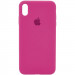 Чохол Silicone Case Full Protective (AA) на Apple iPhone X (5.8") / XS (5.8") (Малиновий / Dragon Fruit)