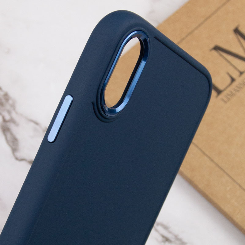 Купить TPU чехол Bonbon Metal Style для Apple iPhone XR (6.1") (Синий / Cosmos blue) на vchehle.ua