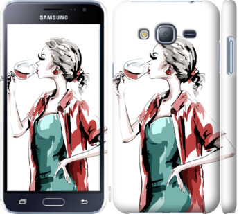 

Чохол Дівчина з келихом на Samsung Galaxy J3 Duos (2016) J320H 841395