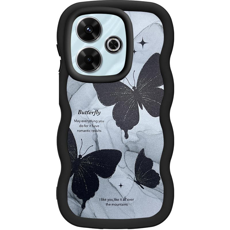 Чехол TPU Cloudy Pictures для Xiaomi Redmi 13 4G/5G / Poco M6 4G (Butterflies)