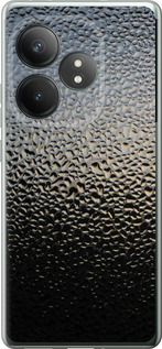 Чехол для Realme GT 6T Мокрое стекло (Серый)