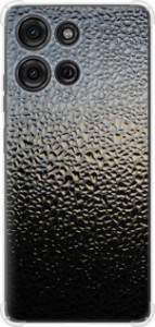 Чехол для Motorola Moto G75 5G Мокрое стекло (Серый)