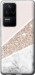 Чехол для Xiaomi Poco F4 Пастельный мрамор (Серый)