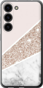 Чохол для Samsung Galaxy S23 Пастельний мармур (Сірий)