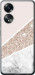 Чехол для Oppo A58 4G Пастельный мрамор (Серый)