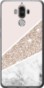 Чехол для Huawei Mate 9 Пастельный мрамор (Серый)