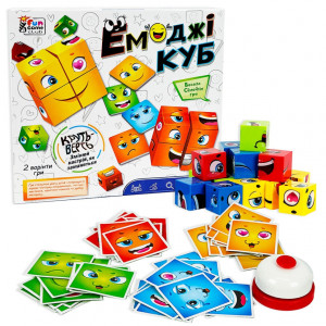 Карточная игра "Эмоджи куб"