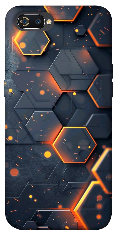 Чехол Burning hex pattern для Realme C2