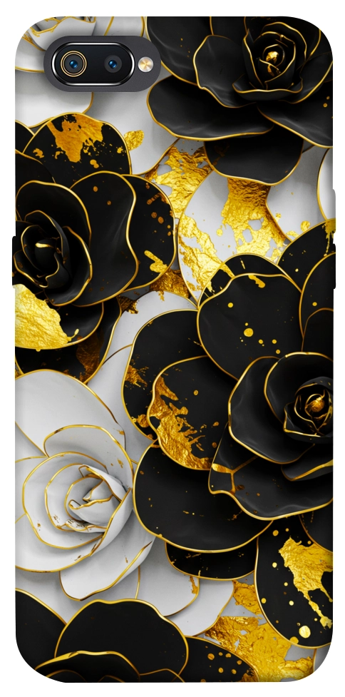 Чохол Flower black-white для Realme C2