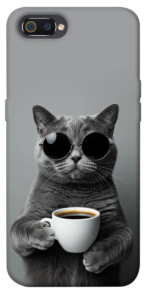Чохол Grey cat coffee для Realme C2