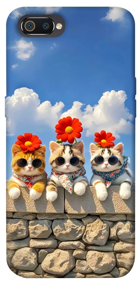 Чохол Flower cats для Realme C2