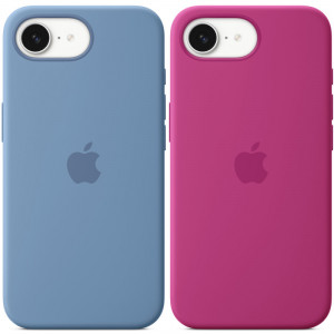 Чехол Silicone case (AAA) with Magnetic Safe для Apple iPhone 16e (6.1")