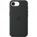 Чехол Silicone case (AAA) with Magnetic Safe для Apple iPhone 16e (6.1") (Black)