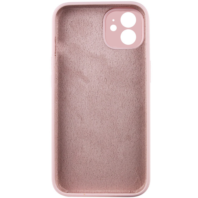 Фото Чохол Silicone Case Full Camera Protective (AA) NO LOGO на Apple iPhone 12 (6.1") (Рожевий / Chalk Pink) на vchehle.ua