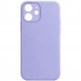 Чохол Silicone Case Full Camera Protective (AA) NO LOGO на Apple iPhone 12 (6.1") (Бузковий / Lilac)