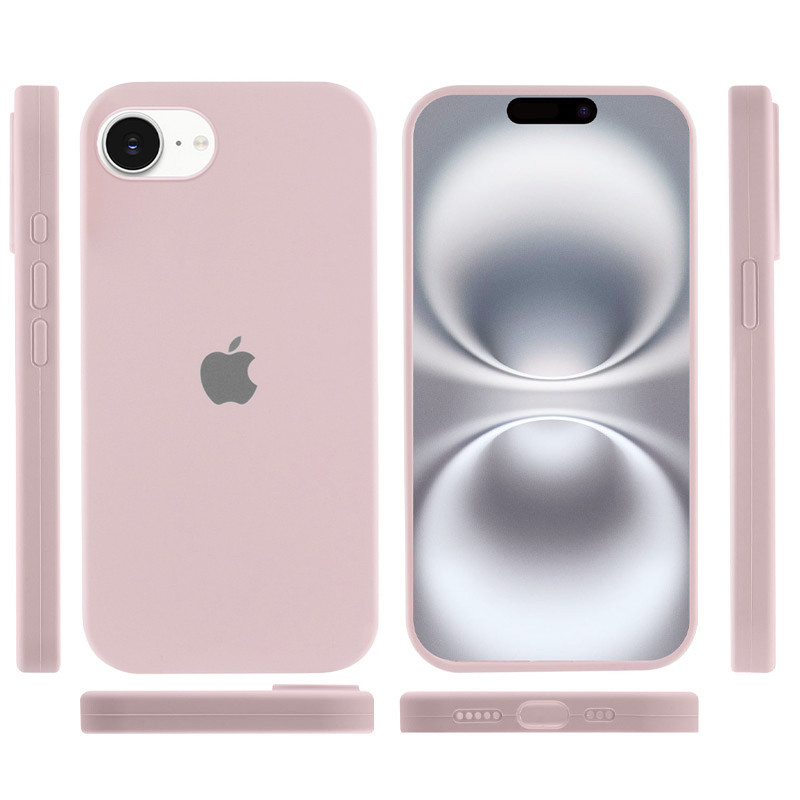 Фото Чехол Silicone Case Full Protective (AA) для Apple iPhone 16e (6.1") (Розовый / Chalk Pink) в магазине vchehle.ua
