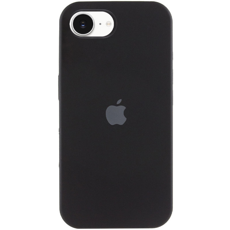 Чехол Silicone Case Full Protective (AA) для Apple iPhone 16e (6.1") (Черный / Black)