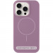 Чехол Silicone Case Full Protective (AA) NO LOGO with Magnetic Safe для Apple iPhone 16 (6.1") (Лиловый / Lilac Pride)