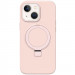 Чехол Silicone Case Full Protective NO LOGO with Ring для Apple iPhone 13 / 14 (6.1") (Pink)