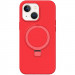 Чехол Silicone Case Full Protective NO LOGO with Ring для Apple iPhone 13 / 14 (6.1") (Red)