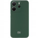 Чехол Silicone Cover Lakshmi Full Camera (AA) with logo для Xiaomi Redmi Note 14 4G (Europe version) (Зеленый / Dark green)